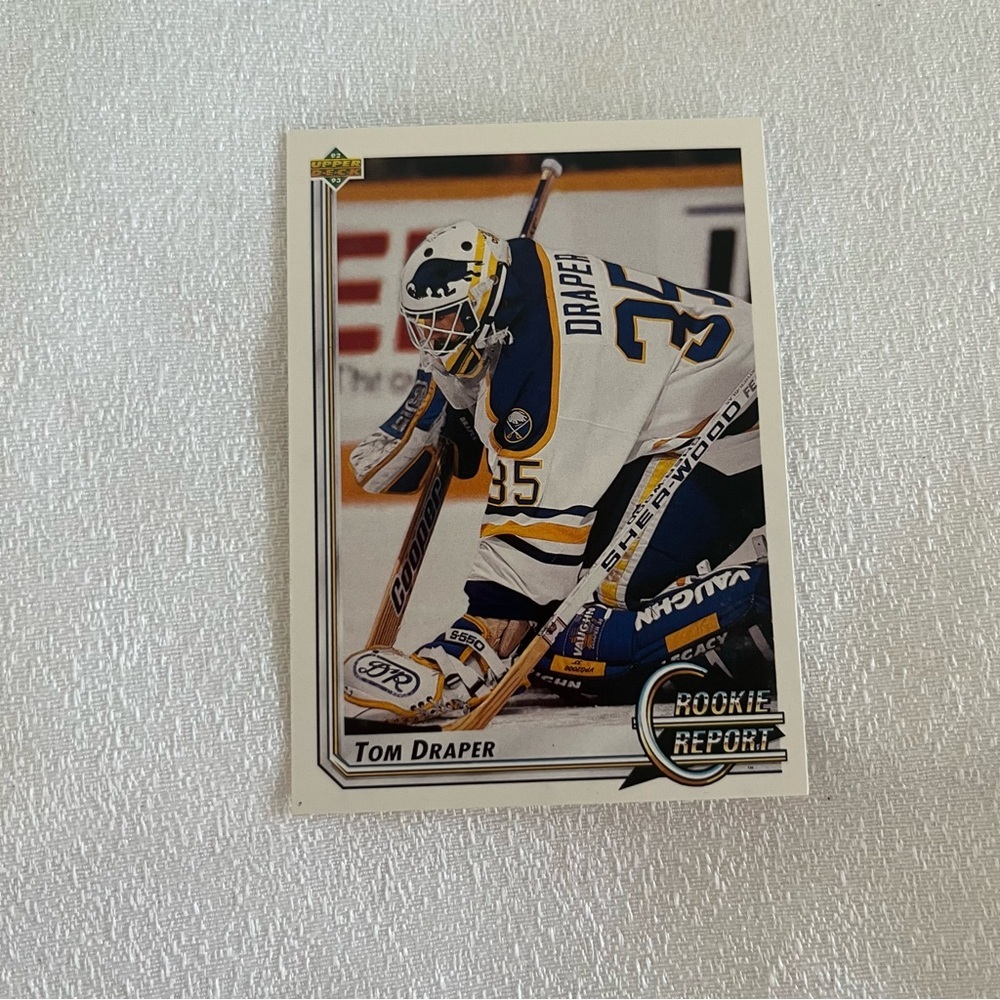 361 Tom Draper Rookie Report Hockey Card